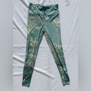 Rare HTF Van Gogh Exhibit Almond Blossom Leggings Sz 0/S $43 MSRP New w/ Tags!